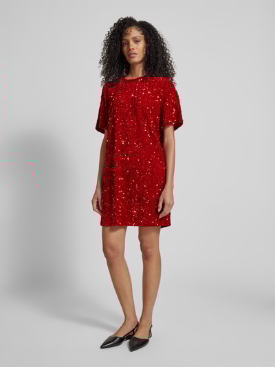 Peek & Cloppenburg Jake*s CasualKnielanges Kleid mit Pailletten in kirsche Exklusive Angebote