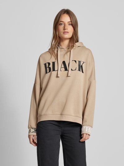 Peek & Cloppenburg miss goodlifeOversized Hoodie mit Label-Print in beige Neuheiten