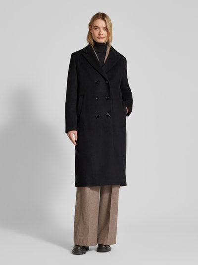 Peek & Cloppenburg Christian Berg Woman SelectionMantel mit Reverskragen in black Saisonale Angebote