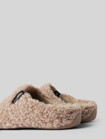 Peek & Cloppenburg VerbenasSlides mit Teddyfell Modell 'YORK CURLY' in camel Kauf eins, bekomm eins gratis
