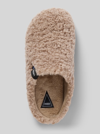 Peek & Cloppenburg VerbenasSlides mit Teddyfell Modell 'YORK CURLY' in camel Kauf eins, bekomm eins gratis