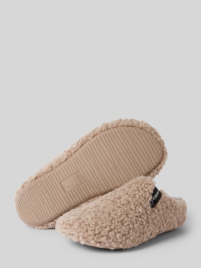 Peek & Cloppenburg VerbenasSlides mit Teddyfell Modell 'YORK CURLY' in camel Kauf eins, bekomm eins gratis