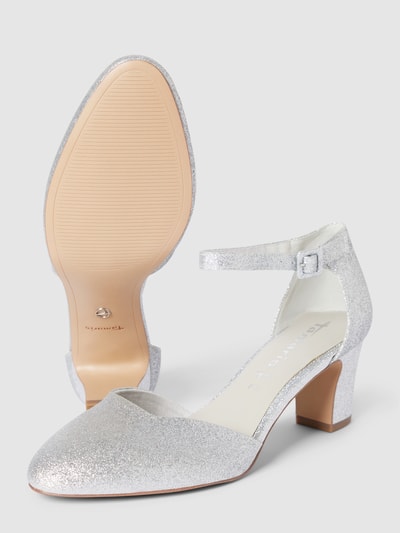 Peek & Cloppenburg TamarisPumps im schimmernden Design in silber Sonderangebote