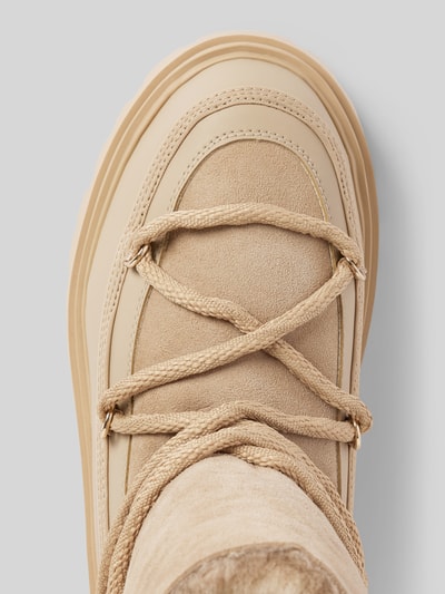 Peek & Cloppenburg Tommy HilfigerSchnürstiefel mit Label-Detail in beige Tiefpreis