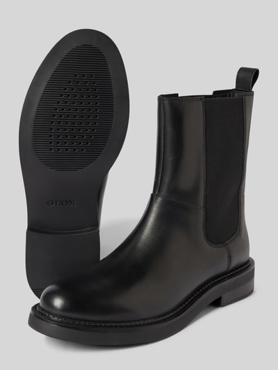 Peek & Cloppenburg GeoxStiefeletten aus Leder-Textil-Mix in black Letzte 2 Tage