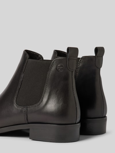 Peek & Cloppenburg TamarisChelsea Boots aus Leder mit Label-Prägung in black Letzter Tag