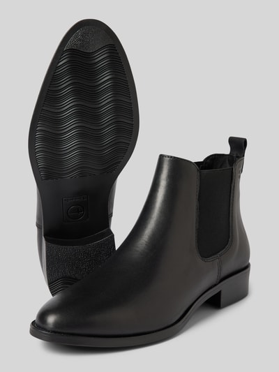 Peek & Cloppenburg TamarisChelsea Boots aus Leder mit Label-Prägung in black Letzter Tag