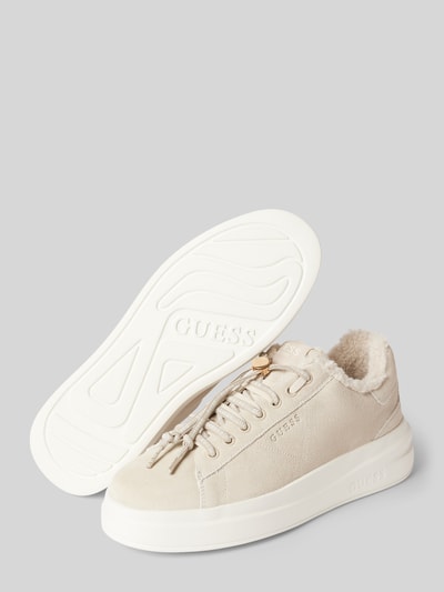 Peek & Cloppenburg GuessChunky Sneaker mit Label-Details Modell 'ELBINA' in beige Bis zu 60% Rabatt