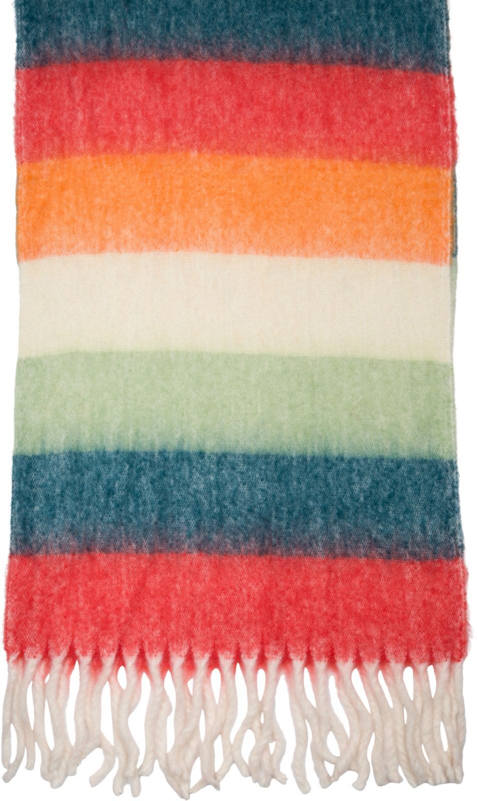 Stylebreaker Web Strickschal breite Streifen bunt Fabrikpreis