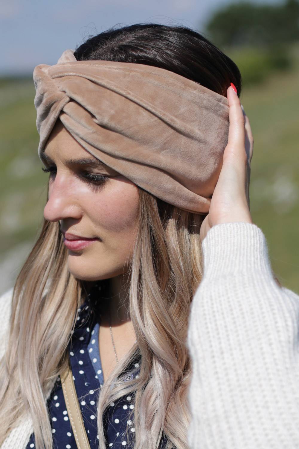 Stylebreaker Samt Stirnband mit Twist Knoten Neuheiten