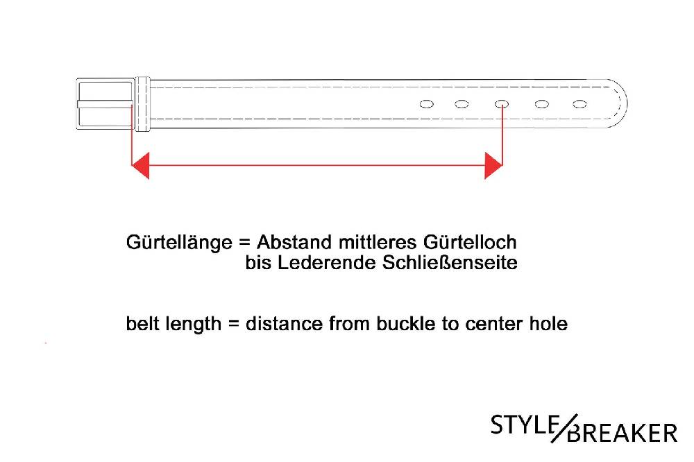 Stylebreaker Gürtel mit kleinen Nieten Letzte 3 Tage