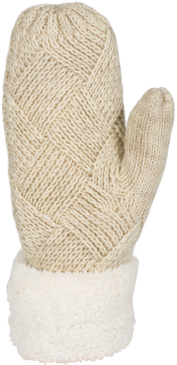 Stylebreaker Strickhandschuhe Fäustlinge mit Rauten Muster und Fleece Letzter Tag