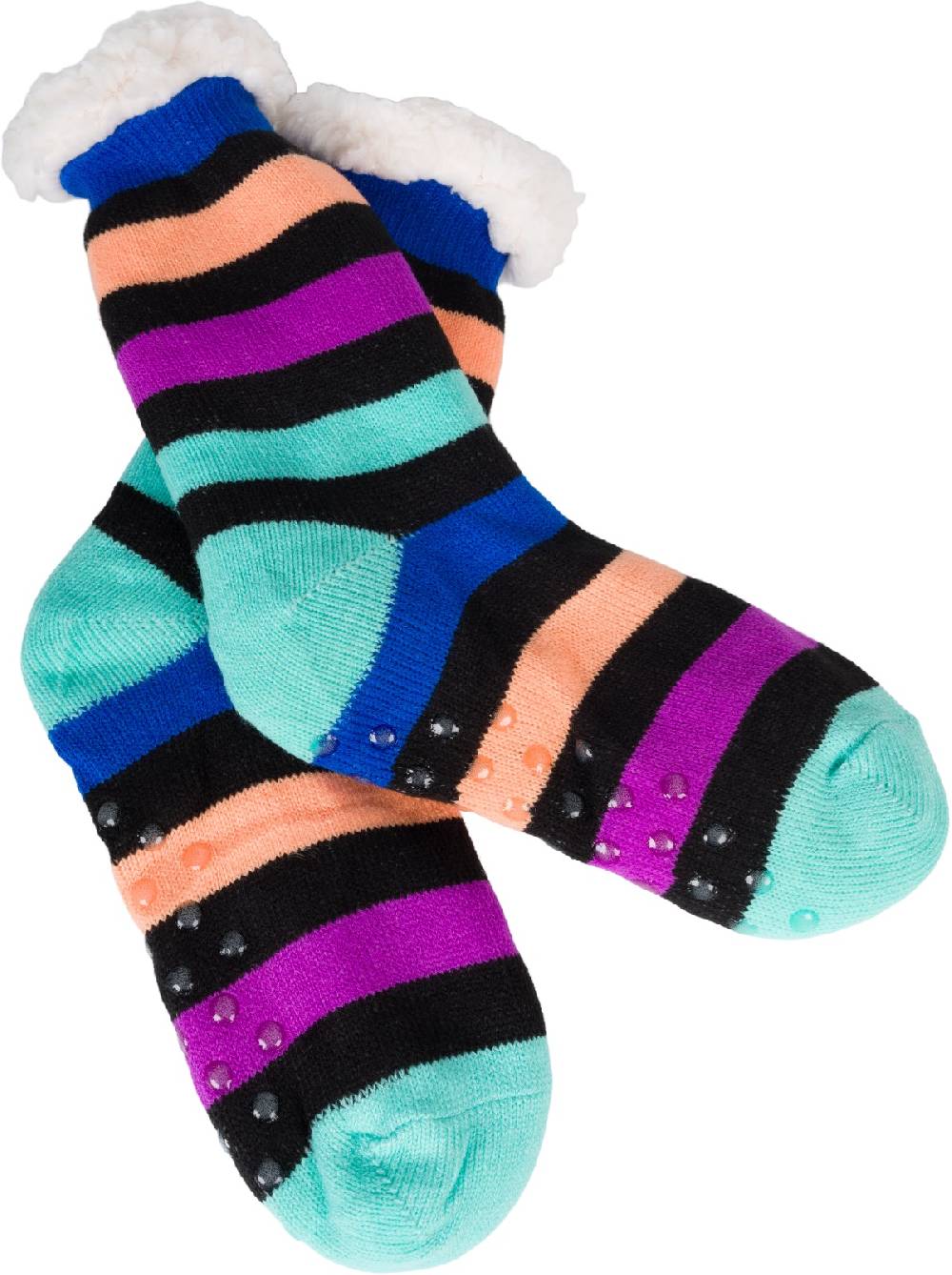 Stylebreaker ABS Kuschelsocken Streifen Muster Bis zu 60% Rabatt