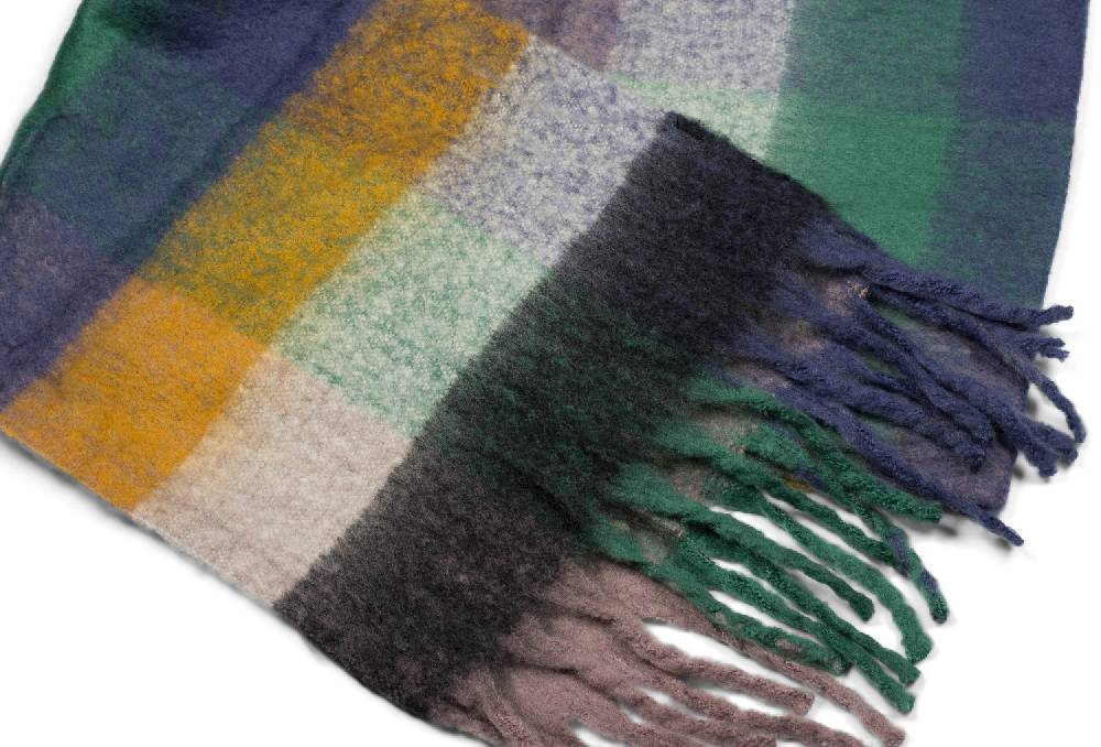 Stylebreaker Karo Web Strickschal bunt Sonderangebot der Fabrik