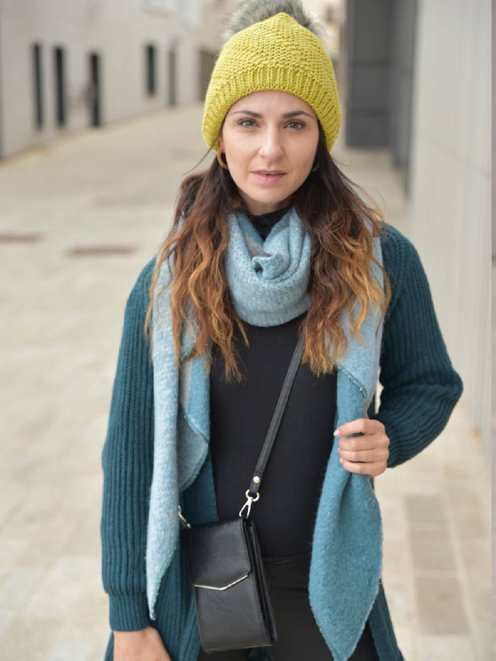 Stylebreaker Asymmetrischer Web Schal 3-Farbig 50% Rabatt für begrenzte Zeit
