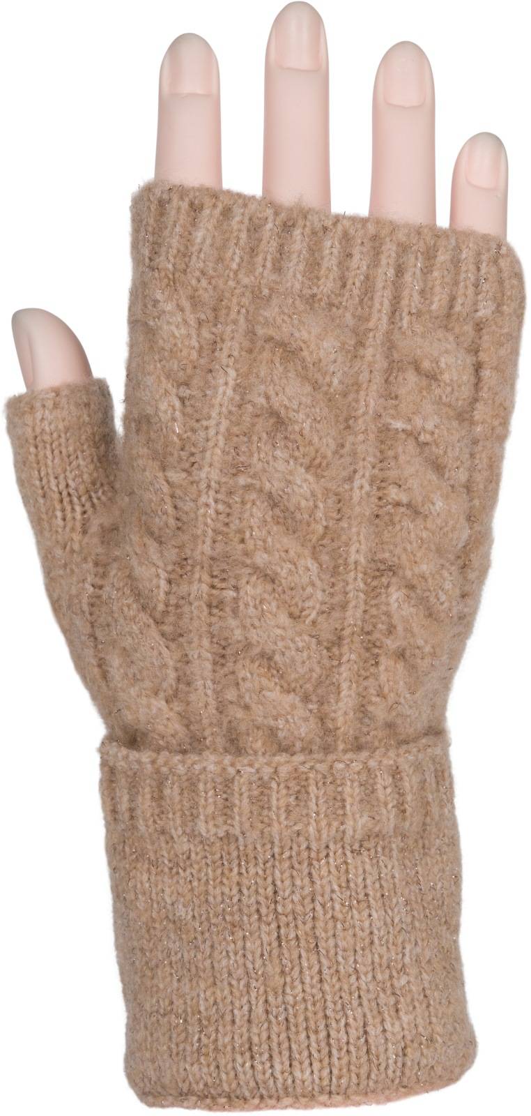 Stylebreaker Fingerlose Strickhandschuhe Zopfmuster Auslauf