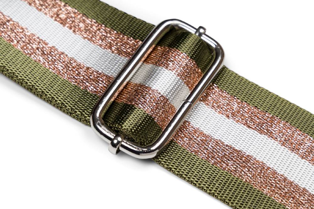 Stylebreaker Breiter Wechsel Taschengurt Metallic Streifen Muster Fabrik Onlineshop