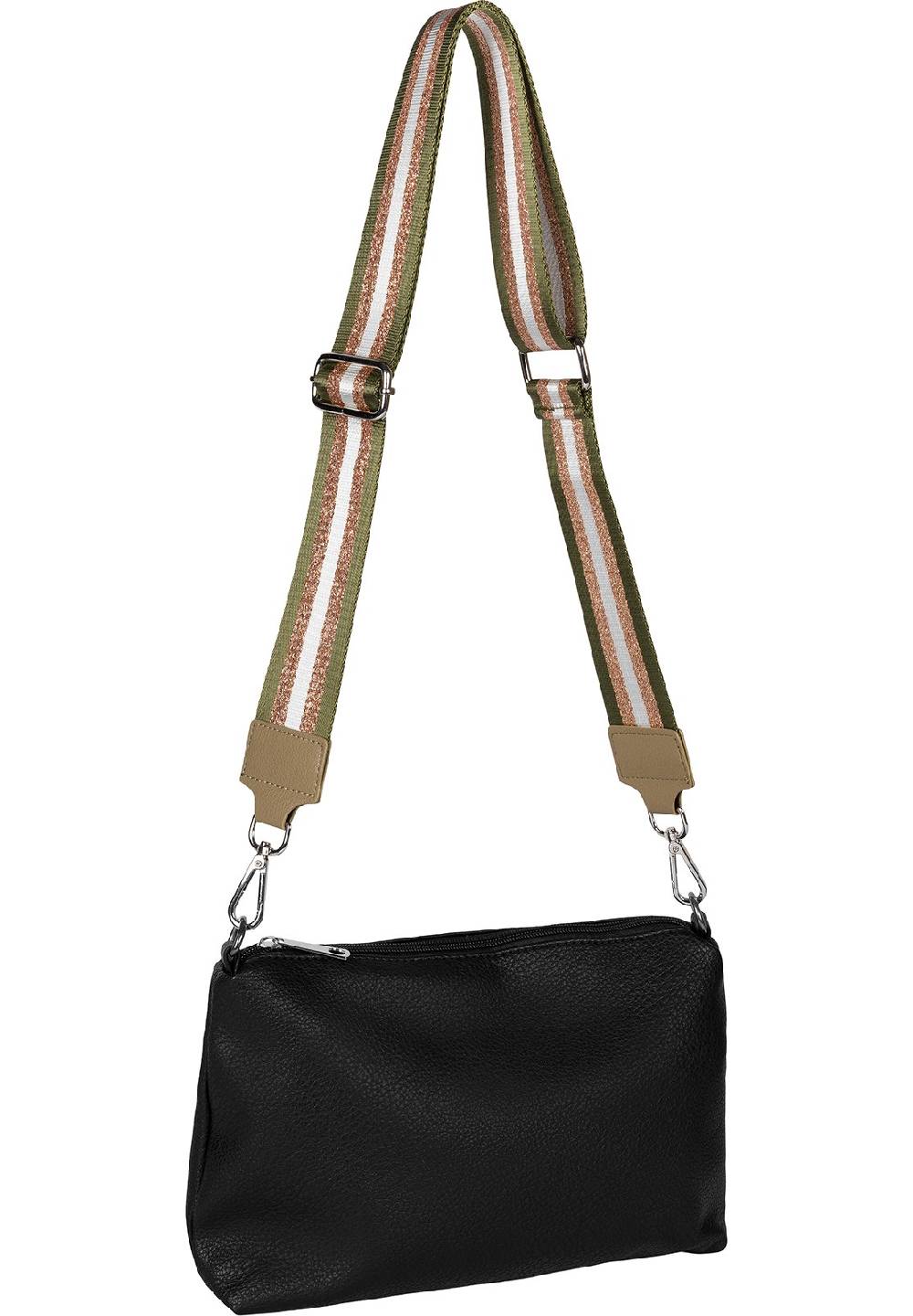 Stylebreaker Breiter Wechsel Taschengurt Metallic Streifen Muster Fabrik Onlineshop