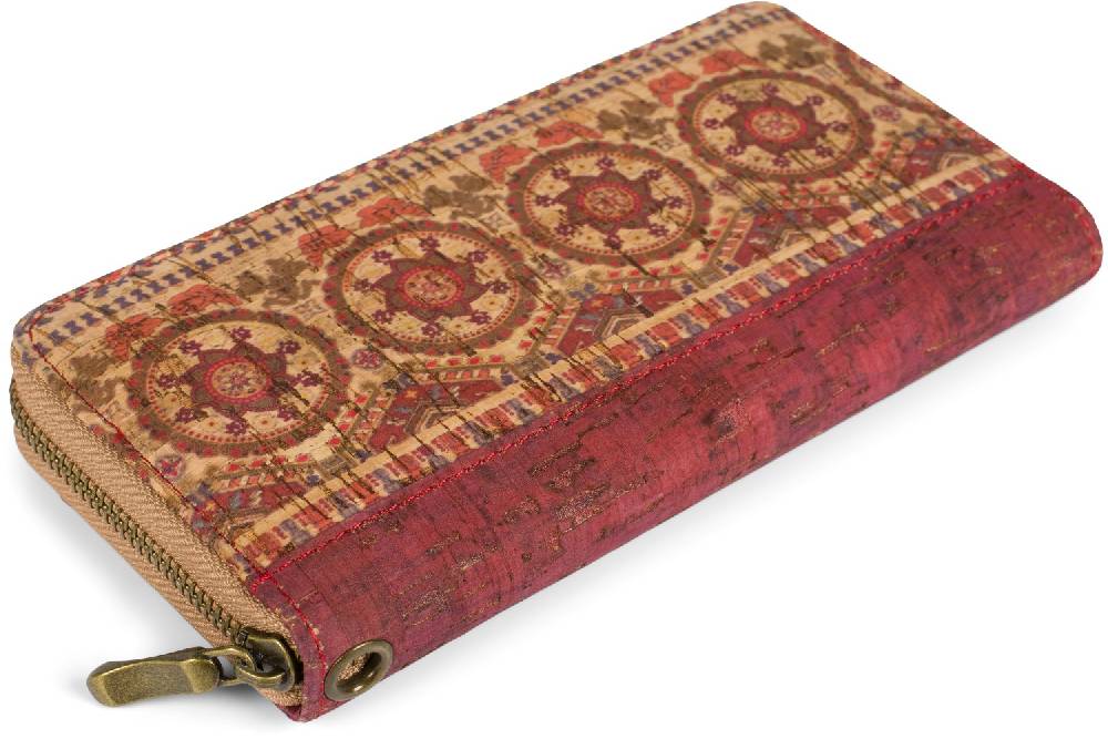 Stylebreaker Kork Geldbörse mit buntem Muster Print Günstig kaufen