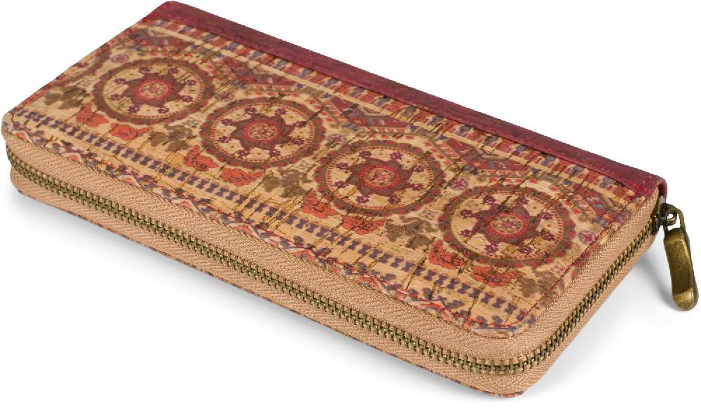 Stylebreaker Kork Geldbörse mit buntem Muster Print Günstig kaufen