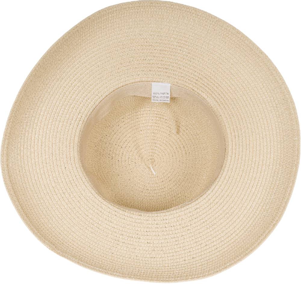 Stylebreaker Papier Strohhut mit Schwarzem Zierband Online Shopping