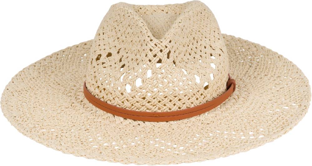 Stylebreaker Panama Strohhut mit Stoff Zierband Preisnachlass