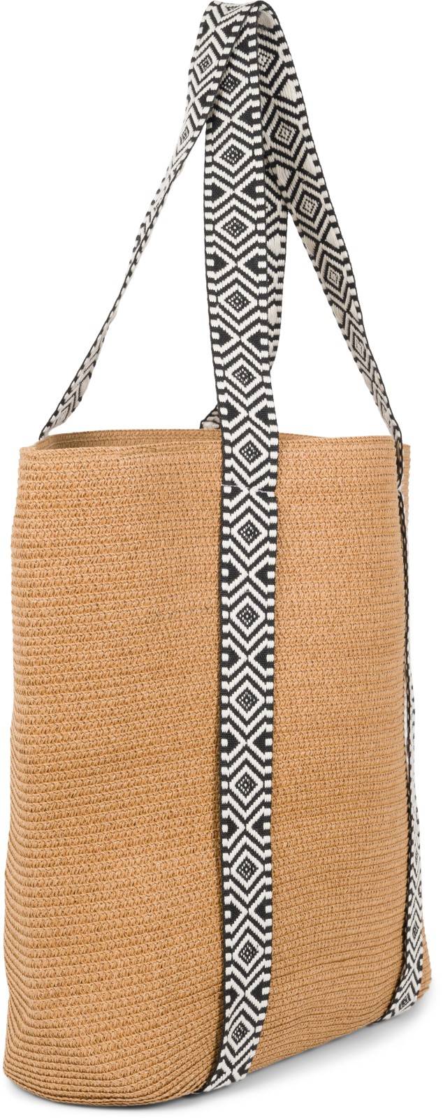 Stylebreaker Papierstroh Strandtasche Azteken Muster Große Rabatte
