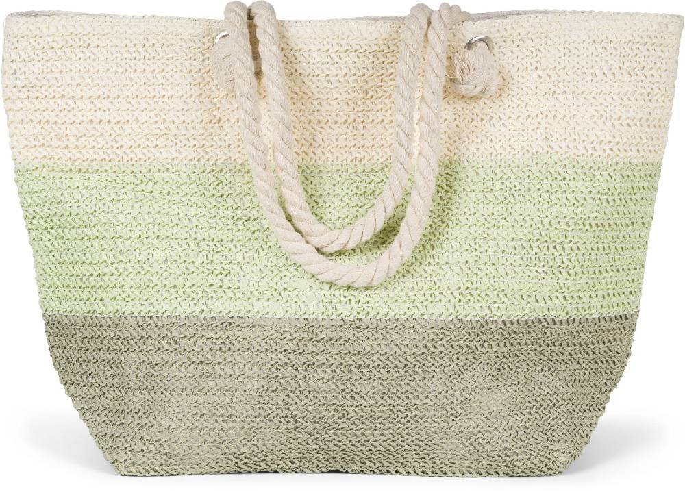 Stylebreaker Gestreifte Papierstroh Strandtasche Sonderangebote