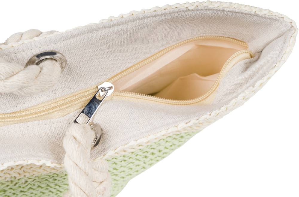 Stylebreaker Gestreifte Papierstroh Strandtasche Sonderangebote