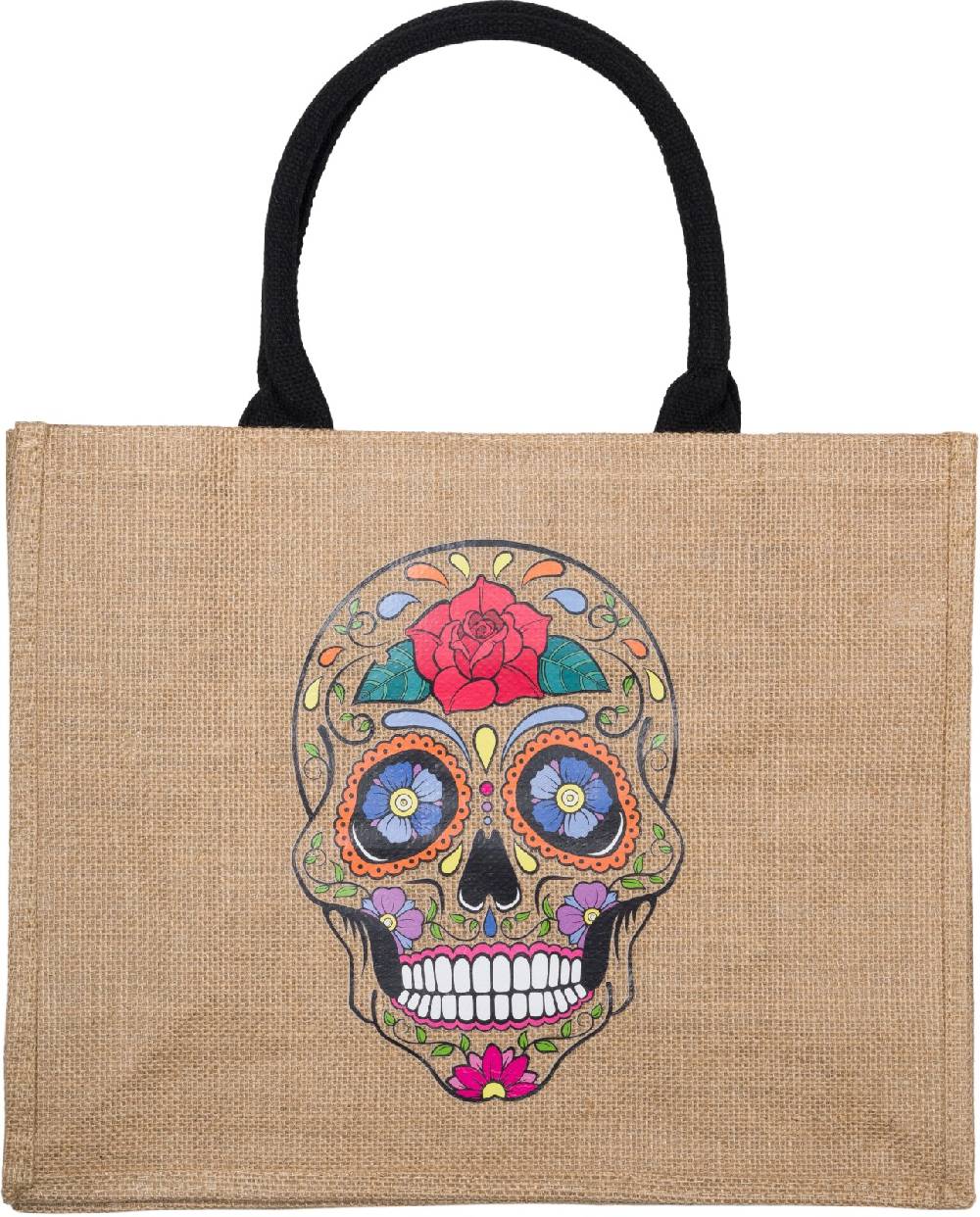 Stylebreaker Leinen Henkeltasche Sugar Skull Sonderangebot der Fabrik