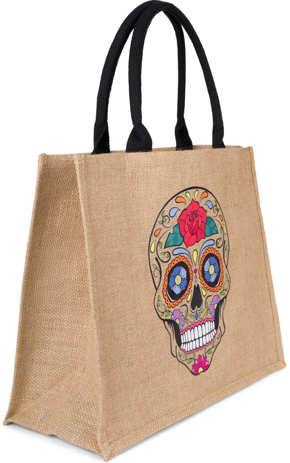 Stylebreaker Leinen Henkeltasche Sugar Skull Sonderangebot der Fabrik