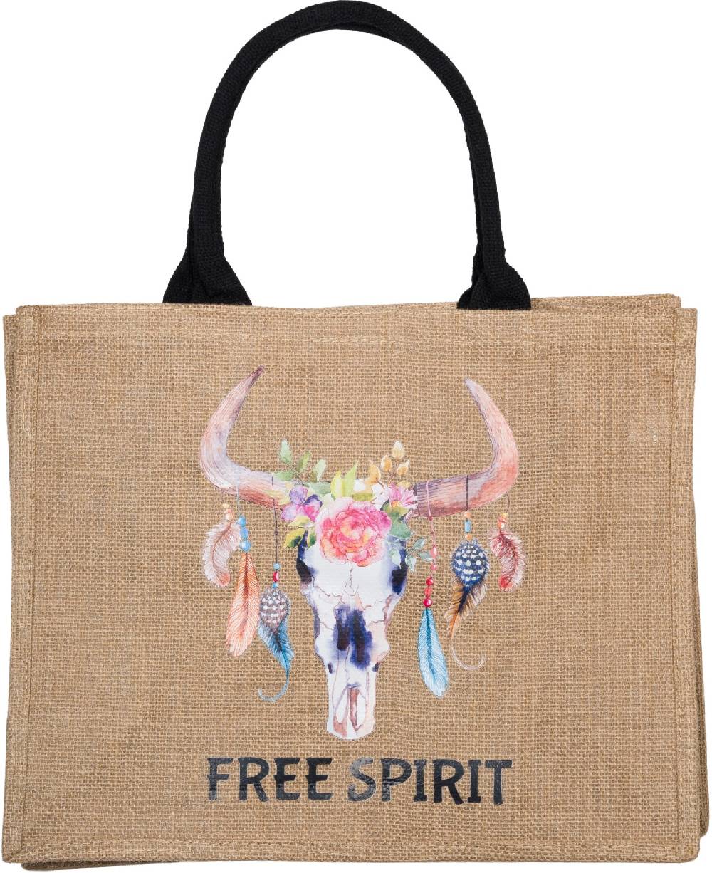 Stylebreaker Leinen Henkeltasche Boho Stier Discount Store für neue Produkte