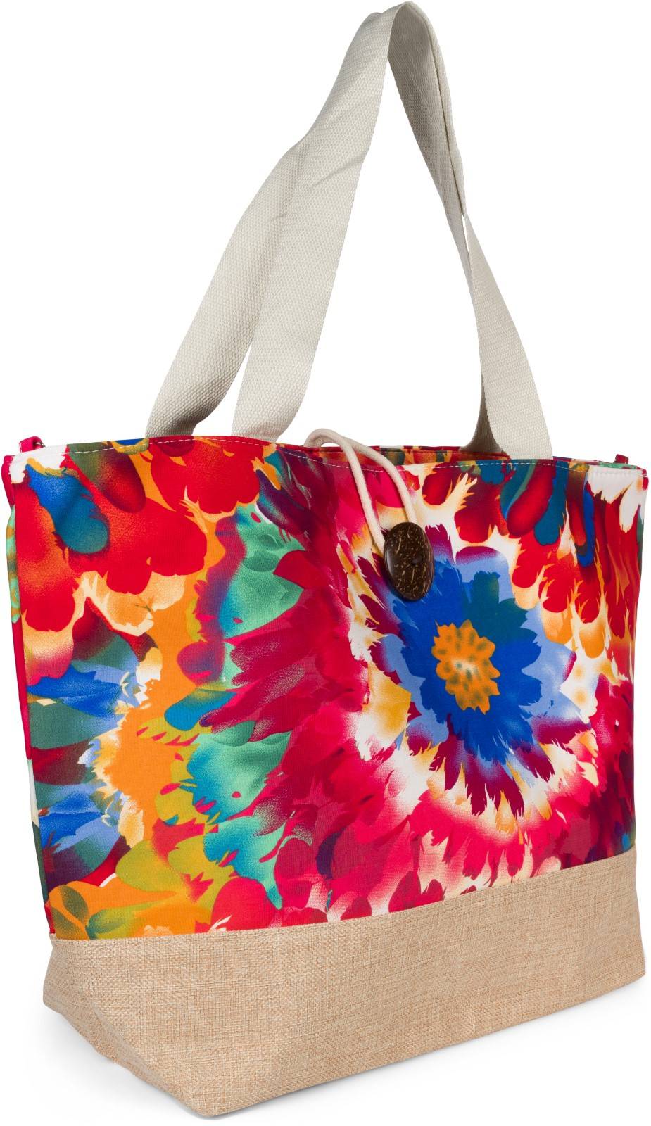 Stylebreaker Strandtasche mit Blumen Muster Super Rabatt