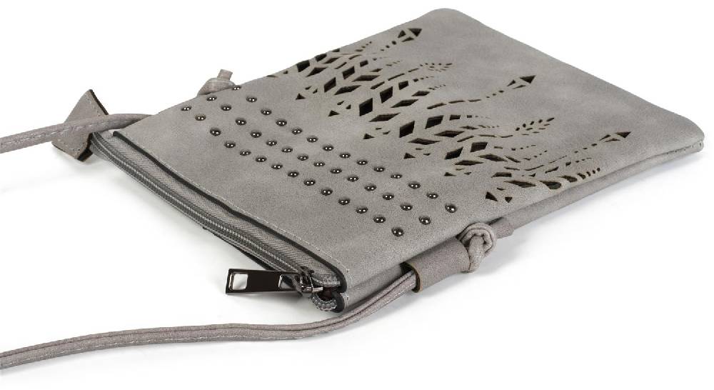 Stylebreaker Mini Umhängetasche Ethno Cutout und Nieten 50% Rabatt mit kostenlosem Versand