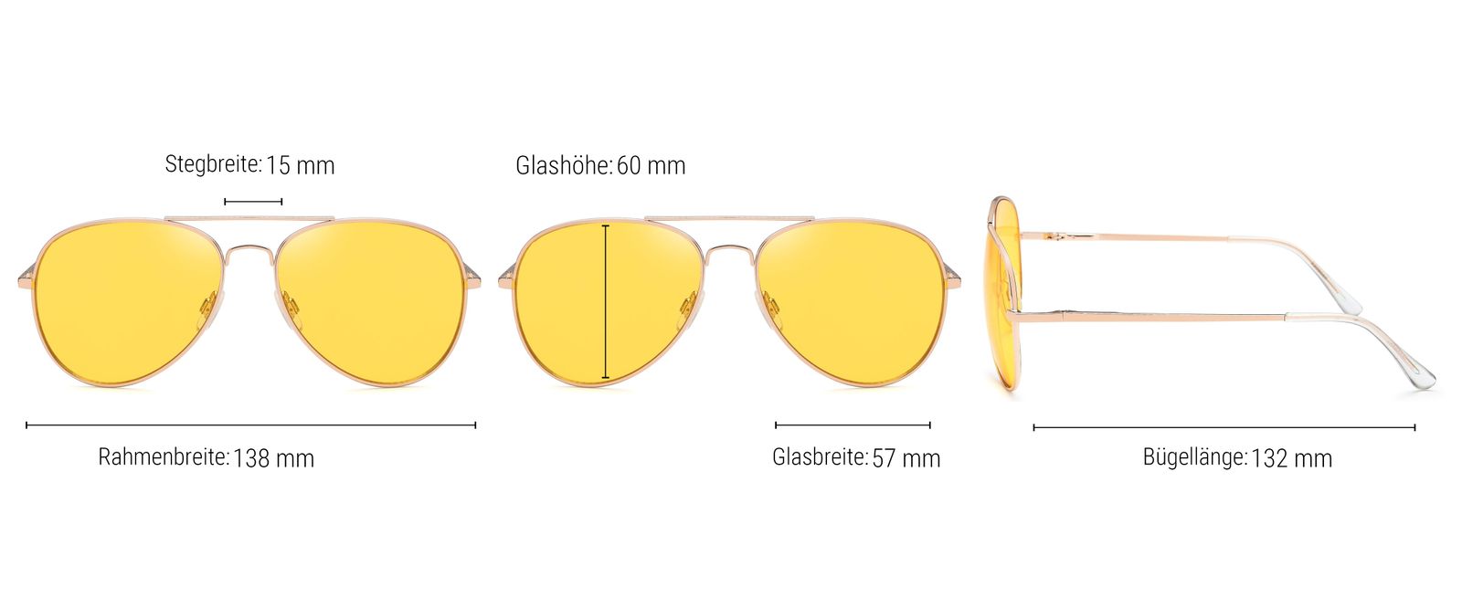 Stylebreaker Piloten Sonnenbrille Kostenloser Versand international