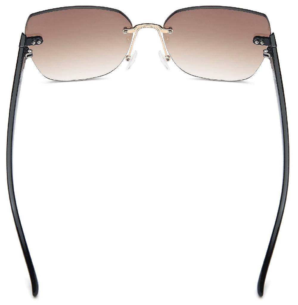 Stylebreaker Rahmenlose Rechteckige Sonnenbrille Black Friday Preise