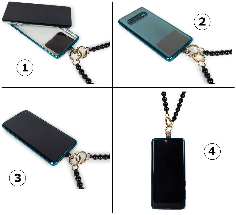 Stylebreaker Wechsel Handykette / Taschenkette Perlen Online Shopping