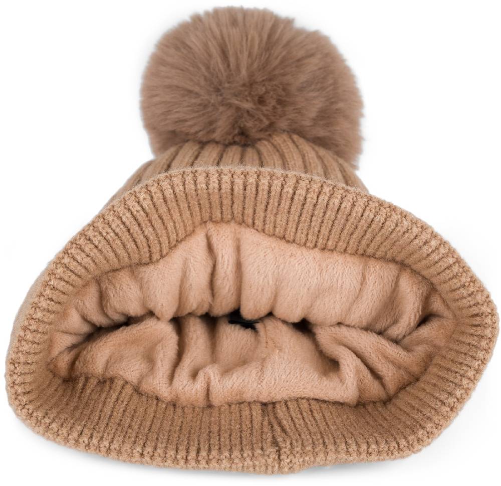 Stylebreaker Strick Bommelmütze mit Rippen Muster Black Friday