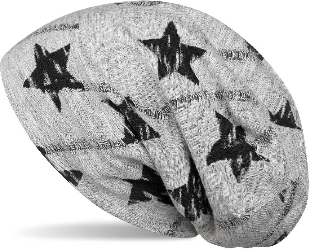 Stylebreaker Loop und Beanie Set Sterne Print Used Look Jubiläumsangebot