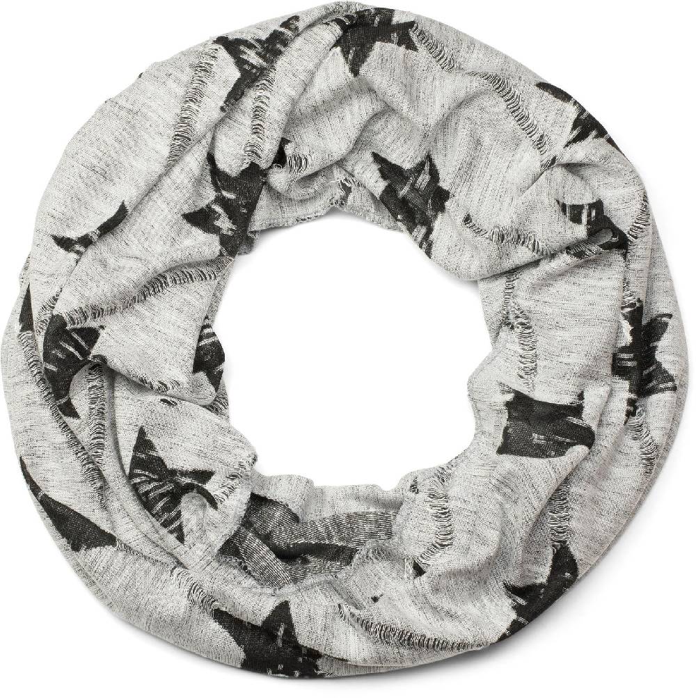 Stylebreaker Loop und Beanie Set Sterne Print Used Look Jubiläumsangebot