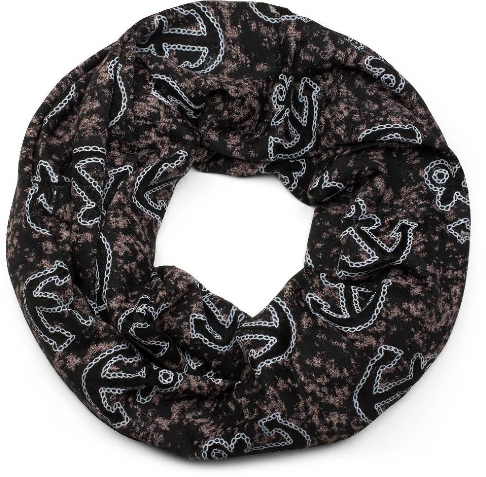 Stylebreaker Loop und Beanie Set im maritimen Anker Seil Print Look Lagerräumung