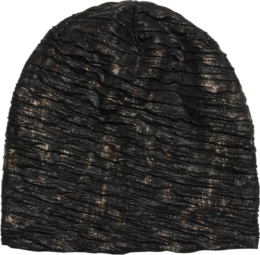 Stylebreaker Loop und Beanie Set im Antik Metallic Look mit Falten Top Angebot