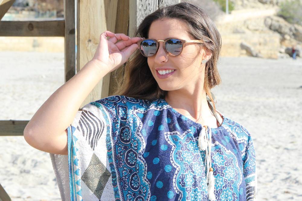 Stylebreaker Panto Sonnenbrille Holz Optik Zeitbegrenzte Promotion