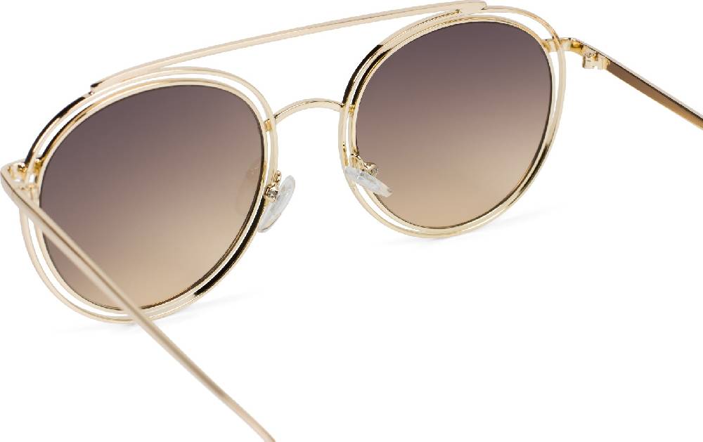 Stylebreaker Oversize Sonnenbrille mit runden Gläsern und doppeltem Rahmen Bis zu 50% Rabatt