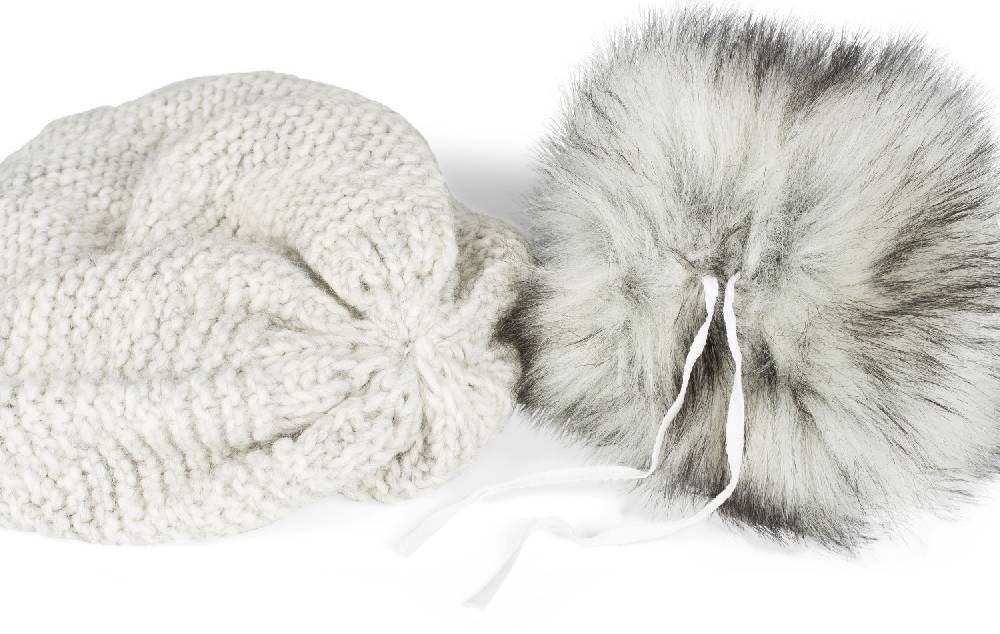 Stylebreaker Einfarbige Strick Bommelmütze mit Thermo-Fleece Speichern exportieren
