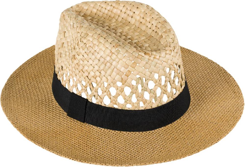 Stylebreaker Panama Strohhut mit Stoff Zierband 2025
