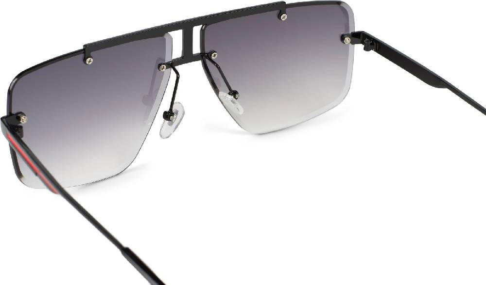 Stylebreaker Rechteckige Retro Sonnenbrille mit Diamant Schliff Online