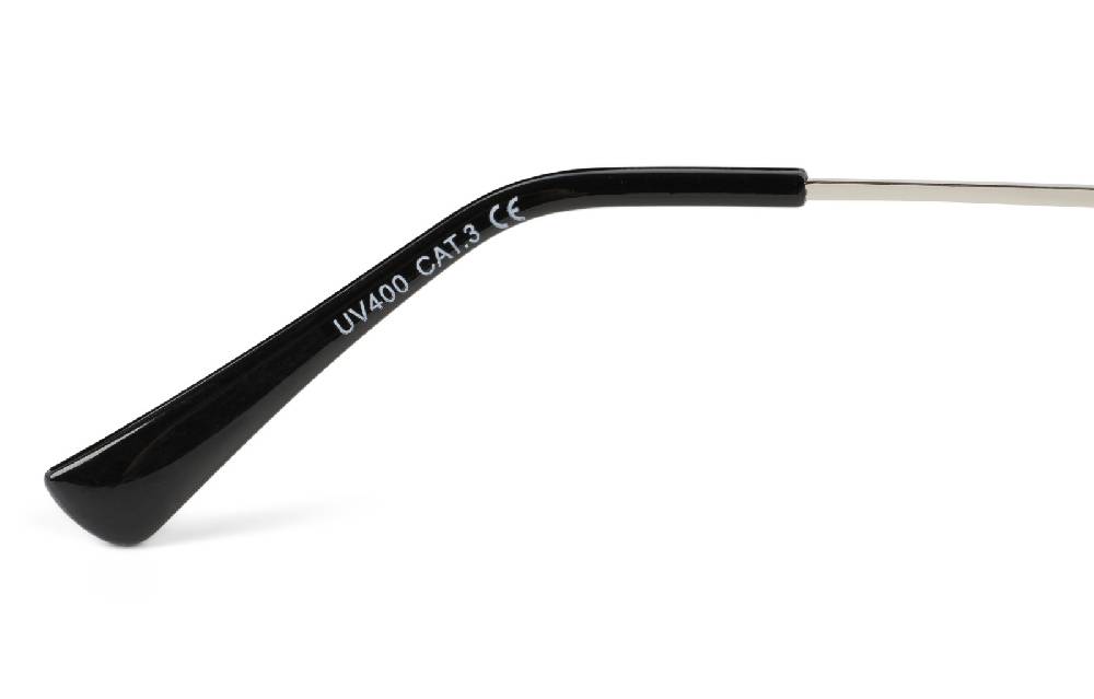Stylebreaker Rechteckige Retro Sonnenbrille mit Diamant Schliff Online