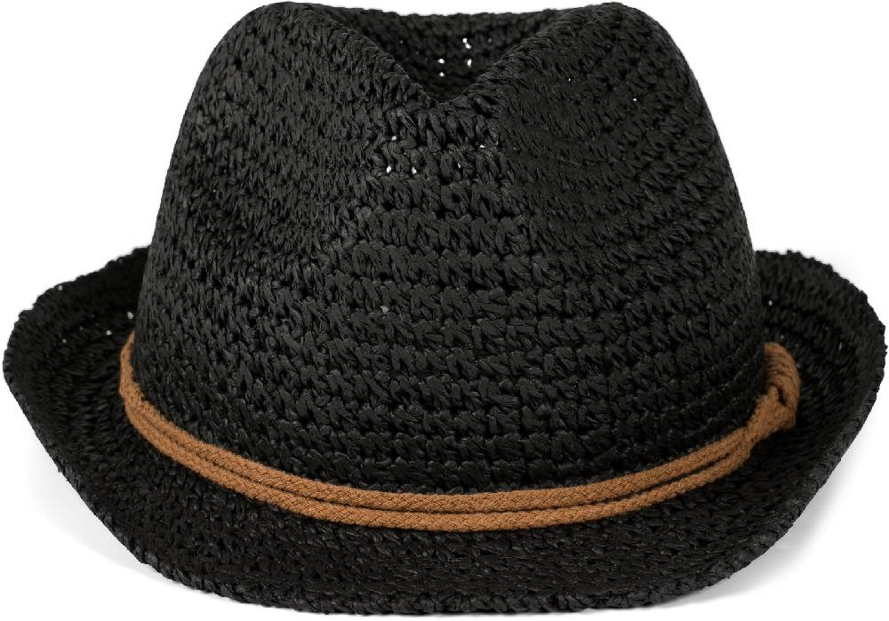 Stylebreaker Trilby Sonnenhut in Häkeloptik mit Zierband Outlet