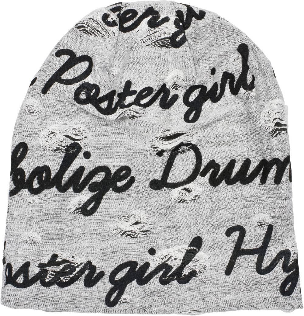 Stylebreaker Beanie mit Sprüche Print und Rissen Günstiger Verkauf
